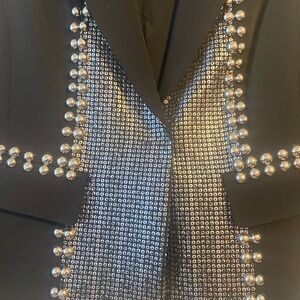 Cristina blazer/jacket. Size: Small. Color: Black with silver.
